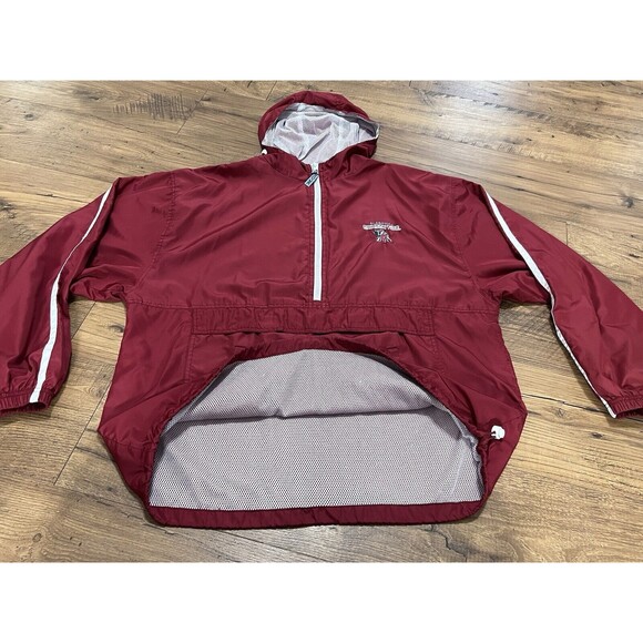 Alabama Crimson Tide Half Zip Windbreaker Womens XL Red Oak, Crimson and White - Picture 7 of 9